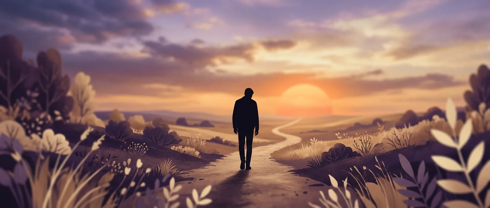 Actieve leefstijl silhouet bij zonsondergang